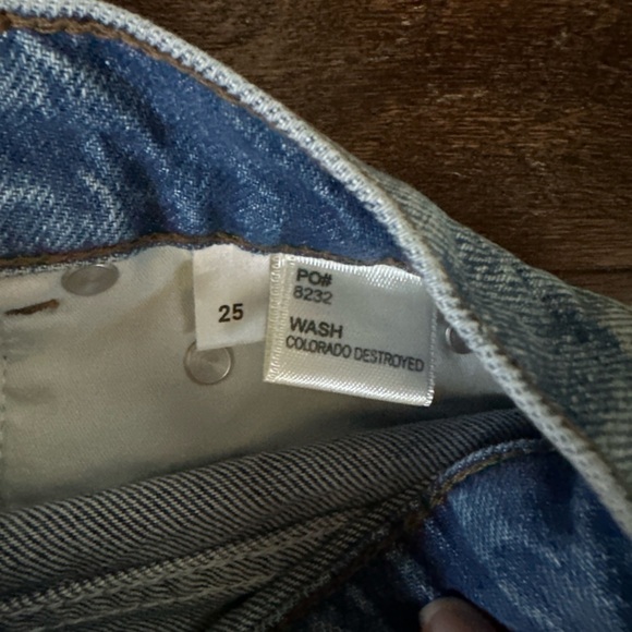 REFORMATION-Dixie High Rise Jean shorts- Colorado blue, size 25 NWT. - Picture 13 of 14